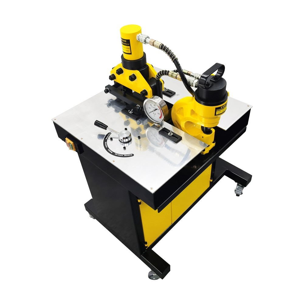 Electric Hydraulic Bus Processor Cutter/Bender/Hole Puncher Multi-function 110V