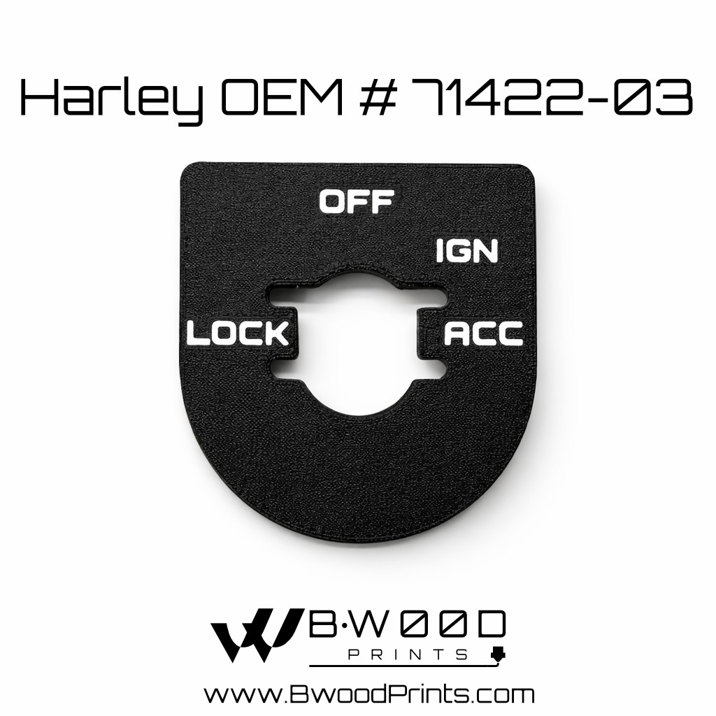 Harley Replacement Ignition Switch Plate - OEM # 71422-03 & 71427-96