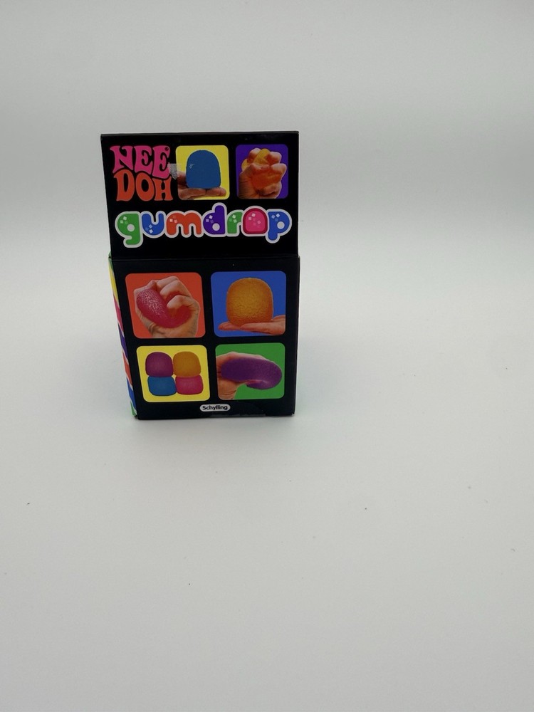 Schylling Nee Doh Gumdrop Super Solid Squish Blue Sensory Toy