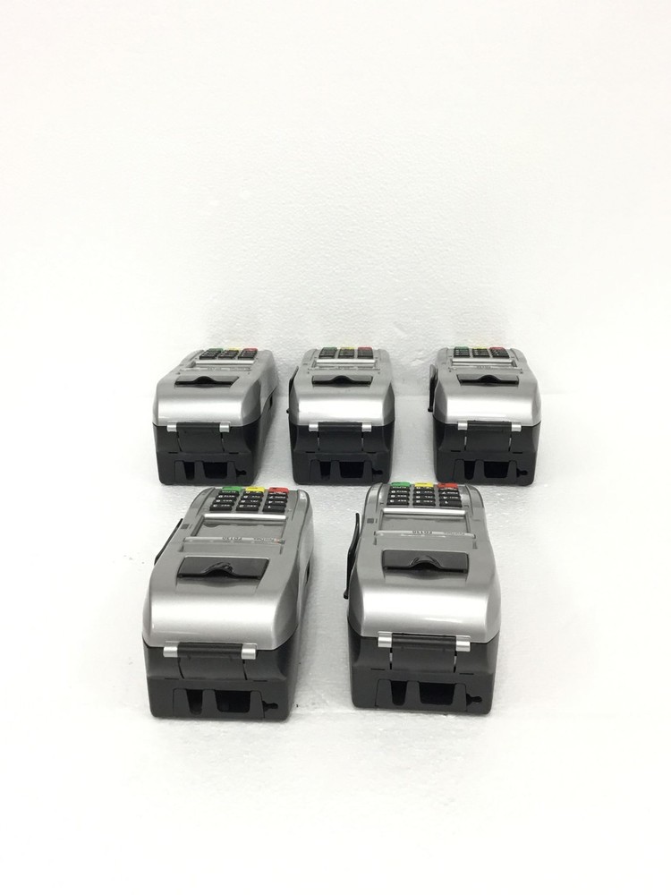 5x FIRST DATA FD130 Credit Card Terminal Chip Reader No Ac Adapter WORKING QTY