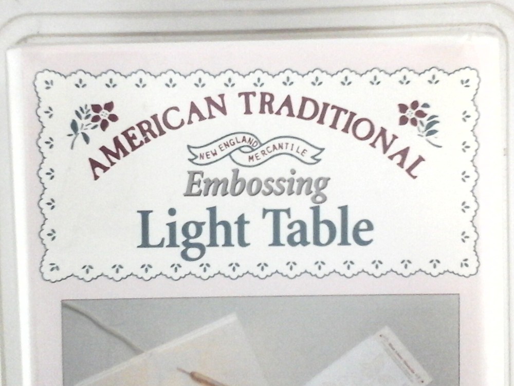 AMERICAN TRADITIONAL Embossing Light Table Scrapbooking Stamping BONUS Tools 4pc