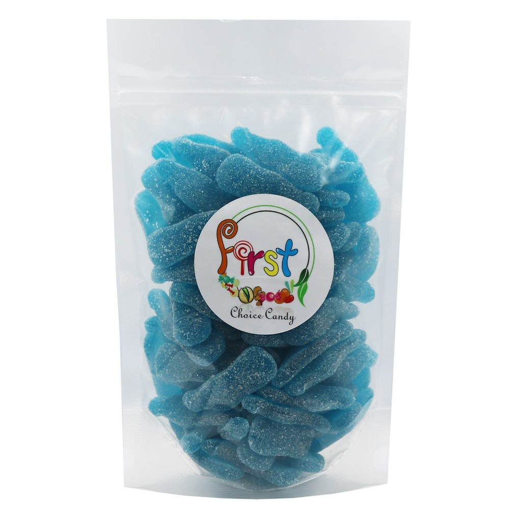 SOUR BLUE RASPBERRY COLA BOTTLES GUMMY