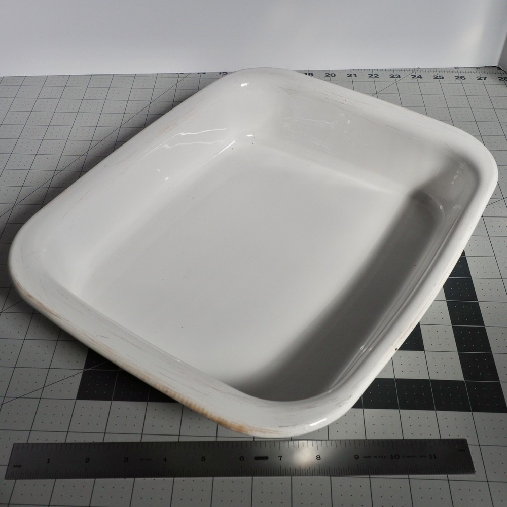 Vintage CorningWare Shadow Iris A-21 Open Roaster Lasagna Baking Dish Pan