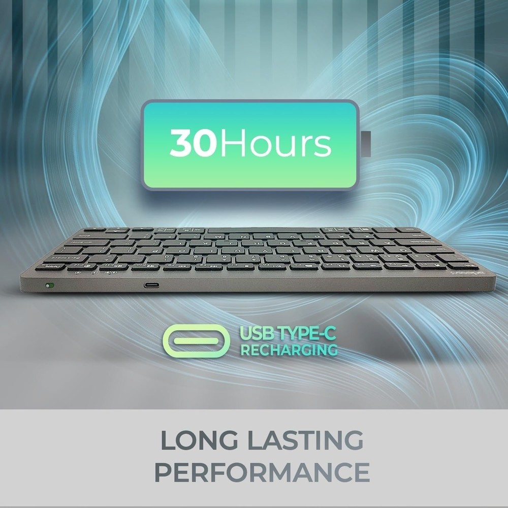 Adesso EasyTouch 7000 Multi OS Multi-Device Bluetooth Scissor Switch Keyboard...