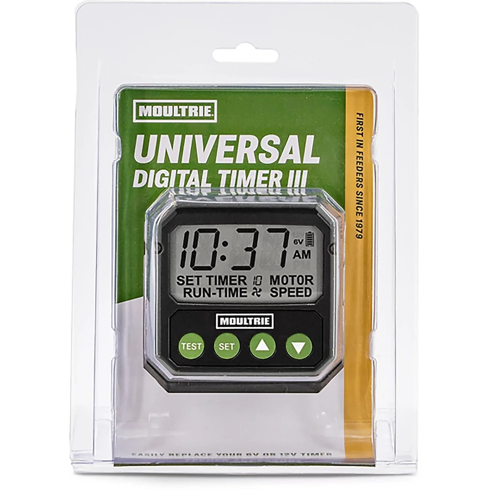 Moultrie Universal Digital Timer III Deer Feeder Timer, Bluetooth, 10 Feeds