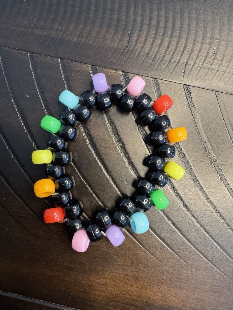 Rainbow Loop Black Kandi Bracelet