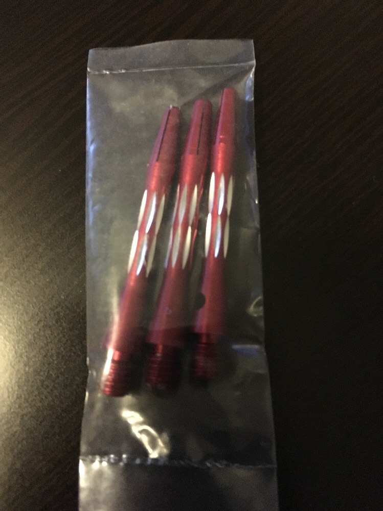 Aluminum Sparkle Shaft - Short - 2ba - Red