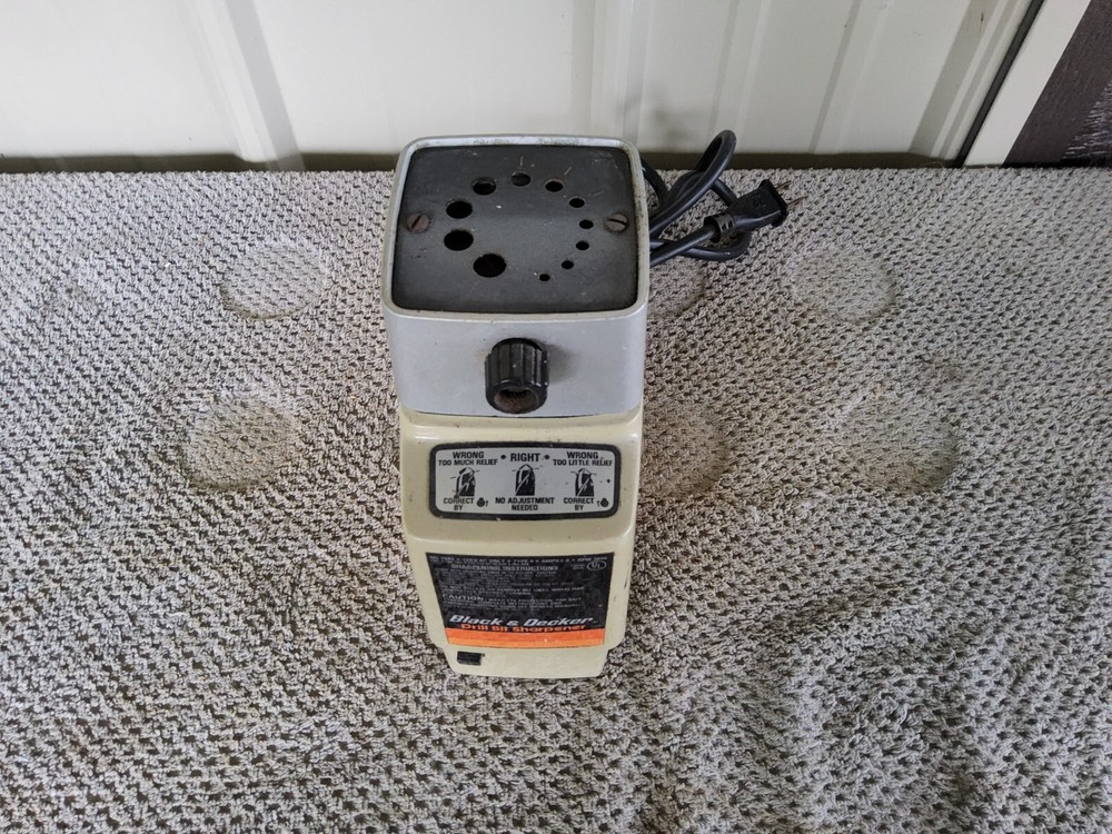 VTG Black & Decker Drill Bit Sharpener Double Insulated Model 7980/9080