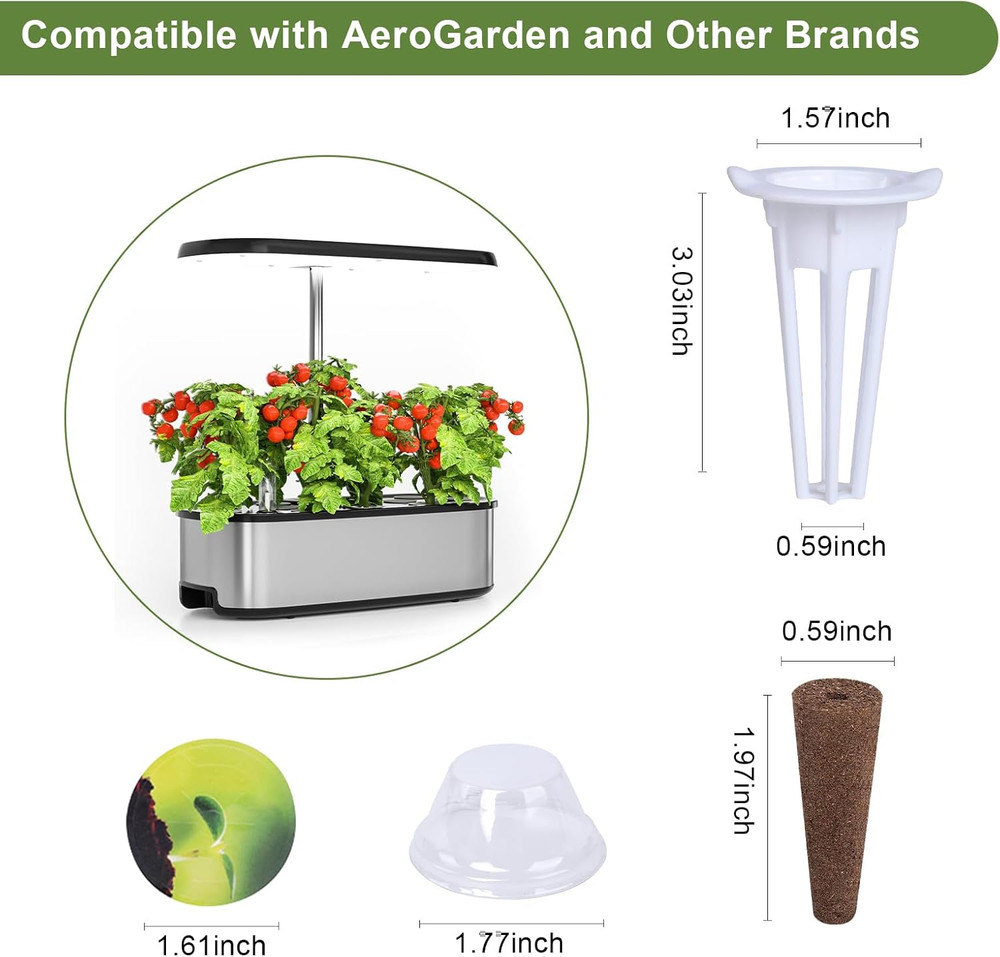 79-Pack Hydroponic Seed Pod Kit for AeroGarden & Other Indoor Systems – Includes