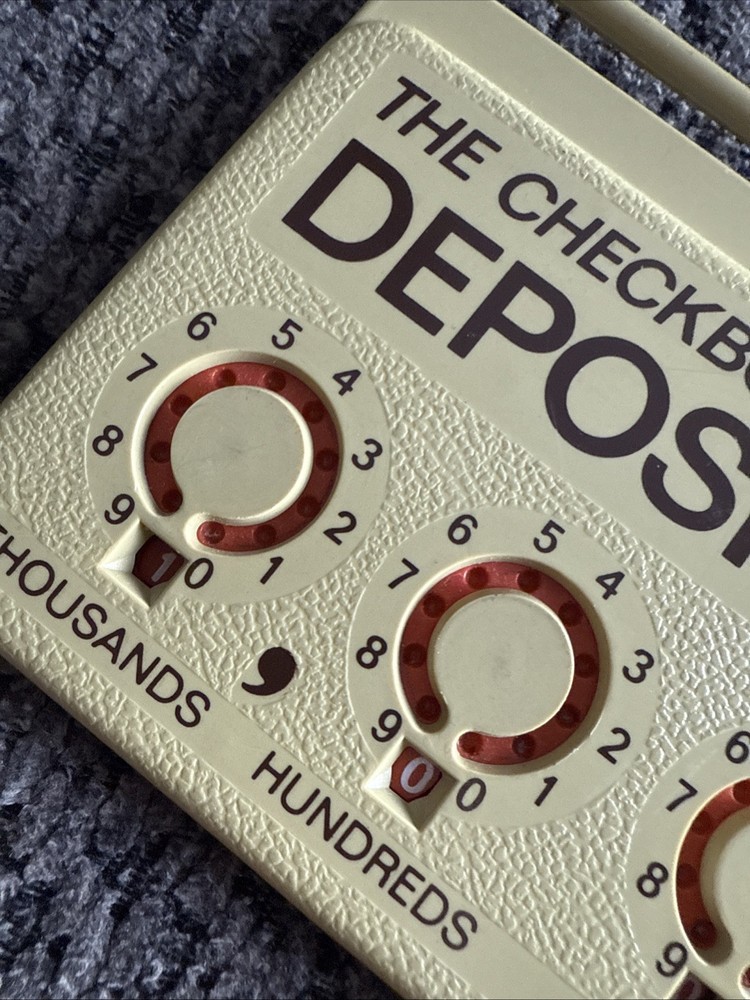 VTG RARE CHECKBOOK BALANCER ADDING MACHINE DIAMOND INTNL BANK GIVEAWAY EUC Clean