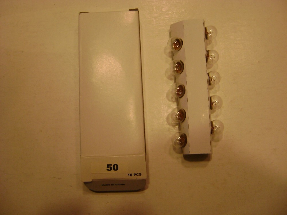 50 Clear  Screw Base Bulbs (box of 10)