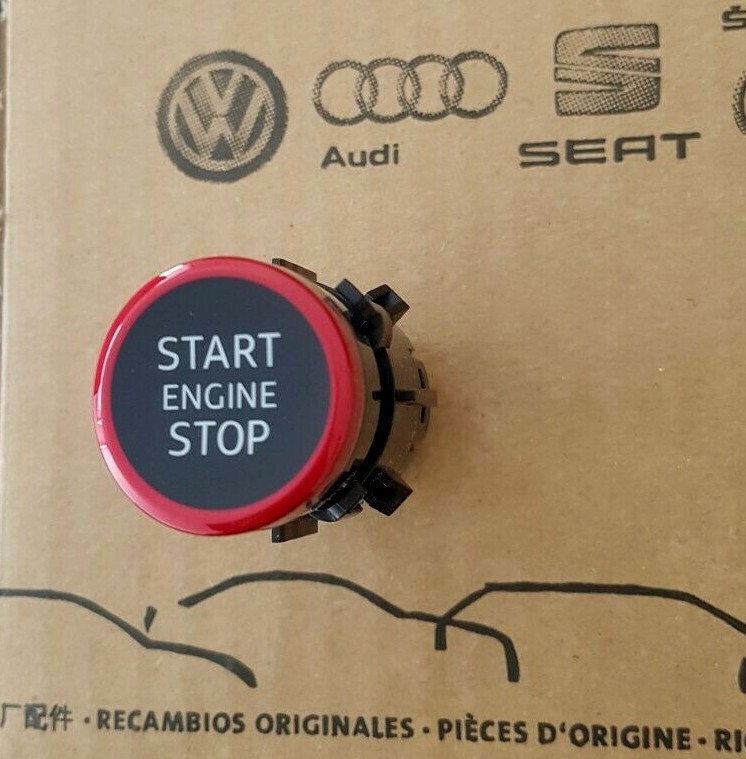 Audi A6 C8 original start stop switch red type 4K from 2019 switch button keyless