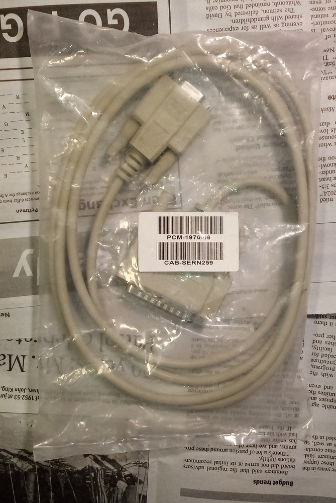 SATO CL4XXe - Epson Null Modem Cable - Beige - SEALED