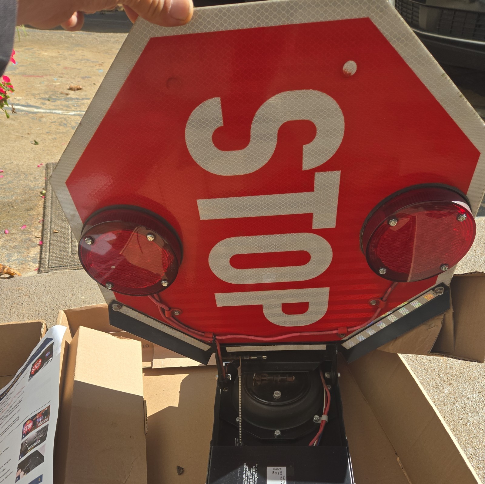 SAFE FLEET 2970C School Bus LED Stop Arm Sign