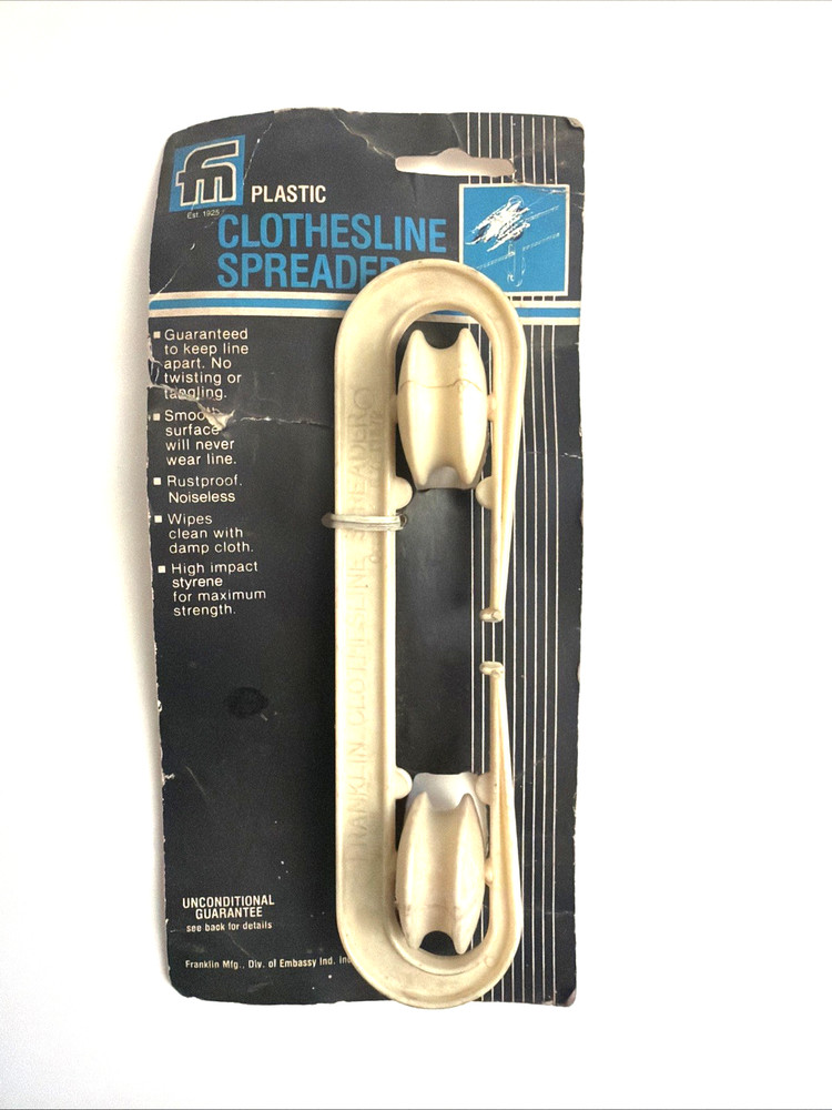 Vintage Franklin Clothesline Spreader No Tangle Plastic Laundry Line Separator