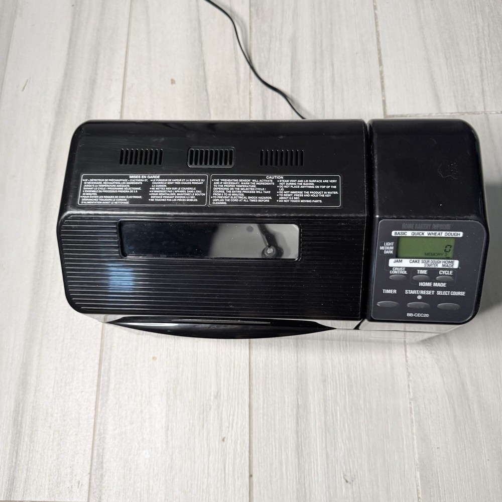 Zojirushi Supreme Breadmaker BB-CEC20BA *USED