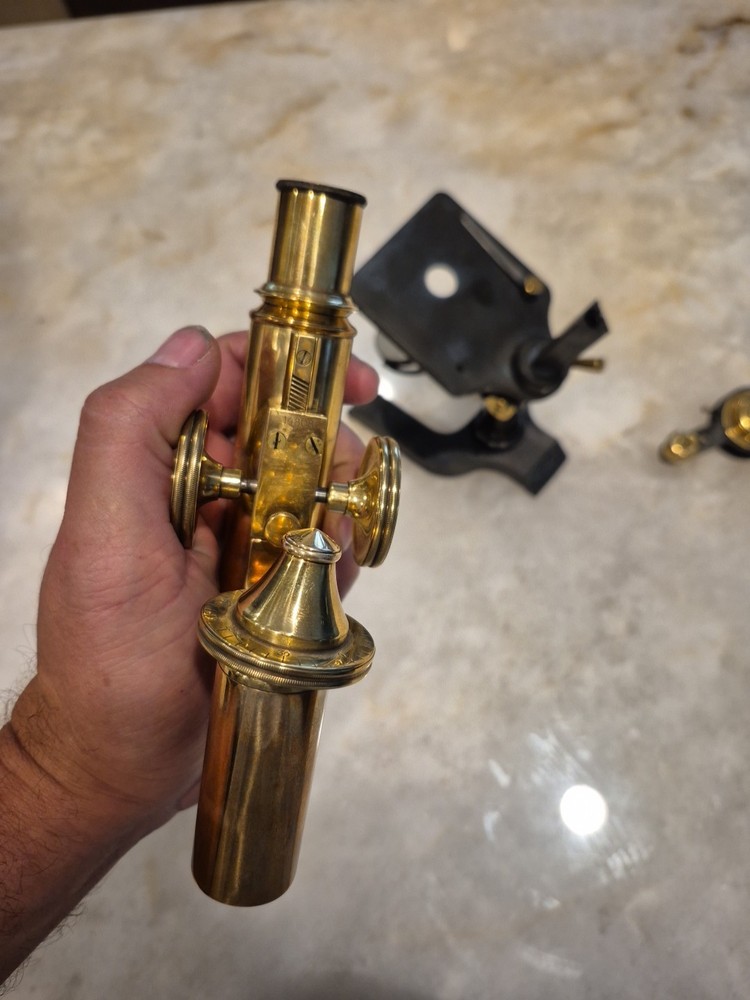 E. Leitz Wetzlar microscope Brass Microscope serial # 14808
