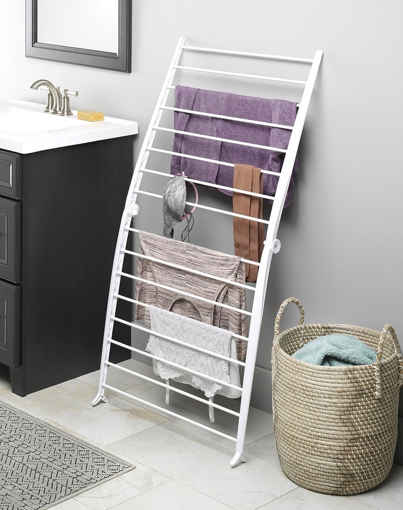 Whitmor Spacemaker Folding Drying Rack - Space-Saving Indoor Laundry Solution