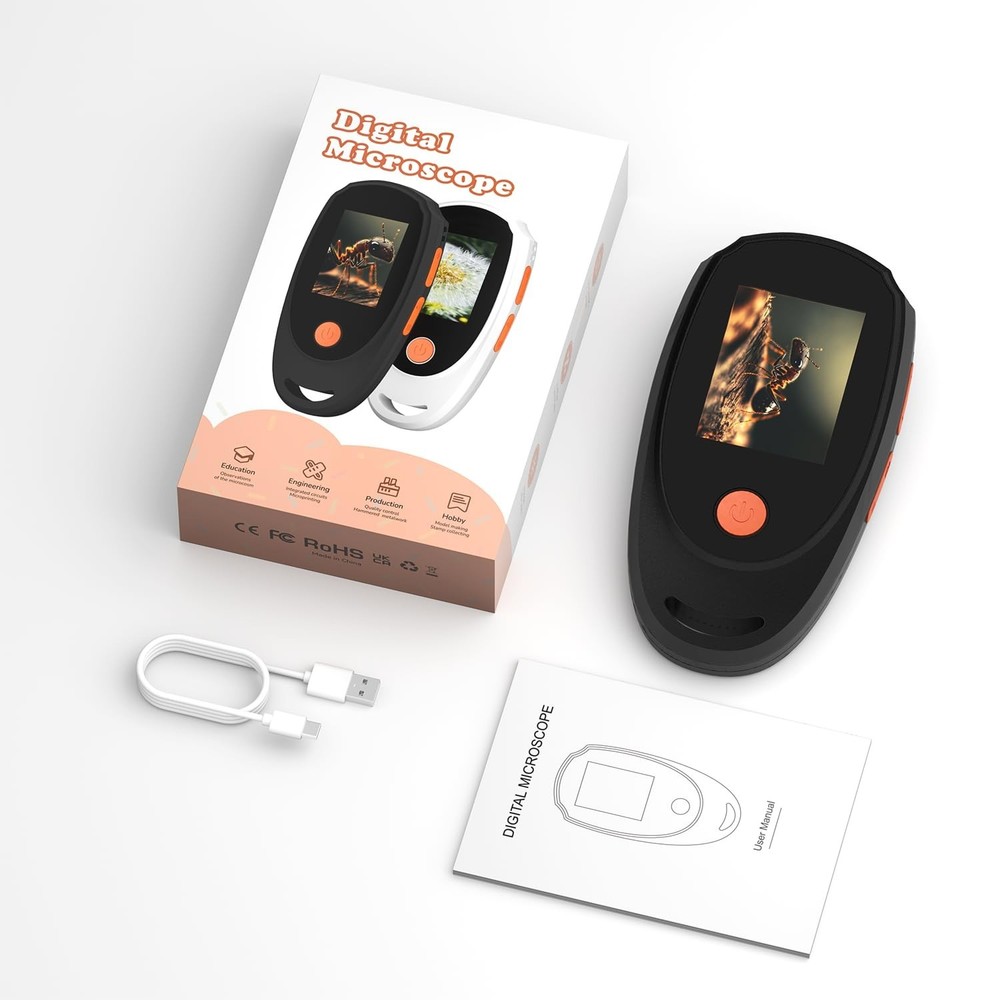Portable Handheld Digital Microscope with 2.0 Inch IPS Color Display Screen NEW