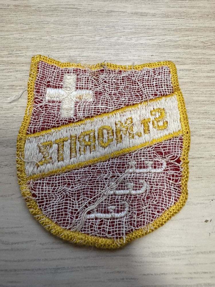 Vintage St Moritz Ice Skating Club Patch