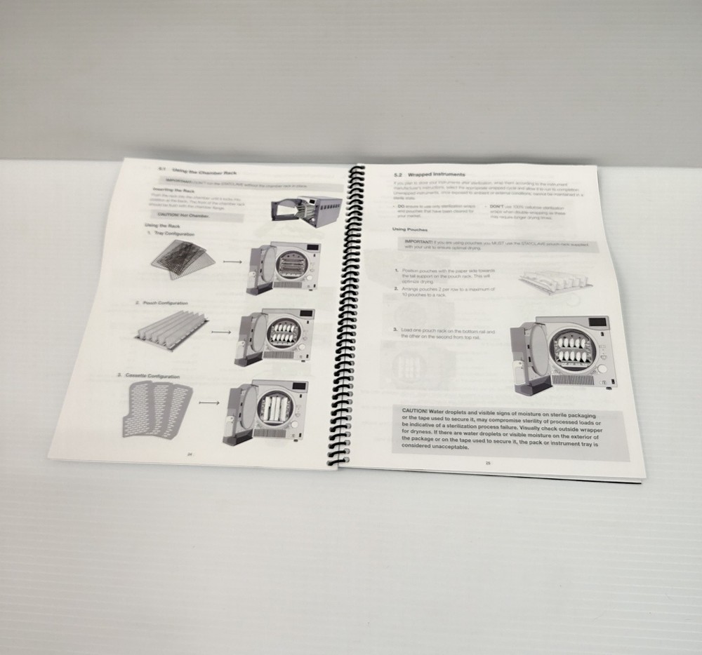 SciCan Statclave G4 Replacement/Spare 63 Page Operator's Manual