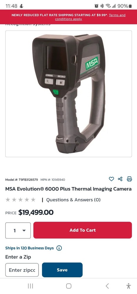 MSA EVOLUTION 6000+ Thermal Imaging Camera