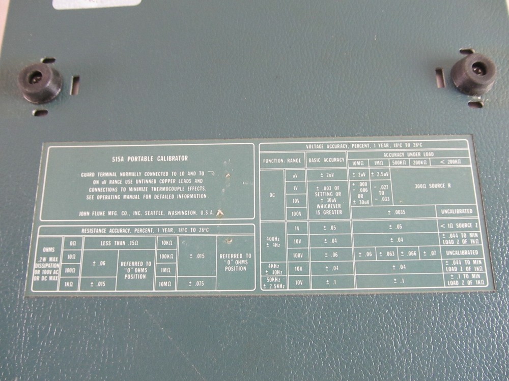 Fluke 515A Portable Calibrator, Working Condition