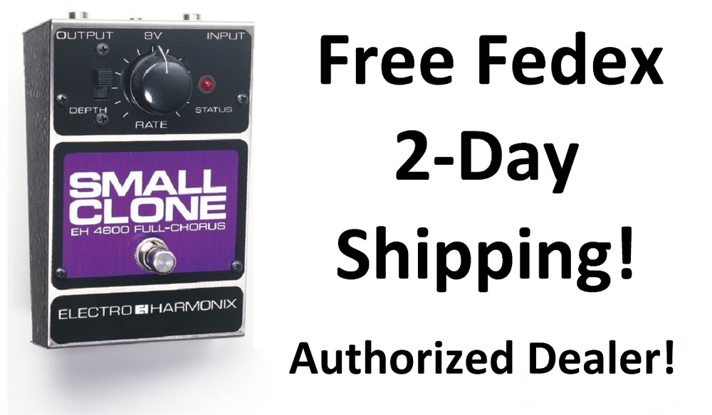 New Electro-Harmonix EHX Small Clone Analog Chorus Guitar Effects Pedal