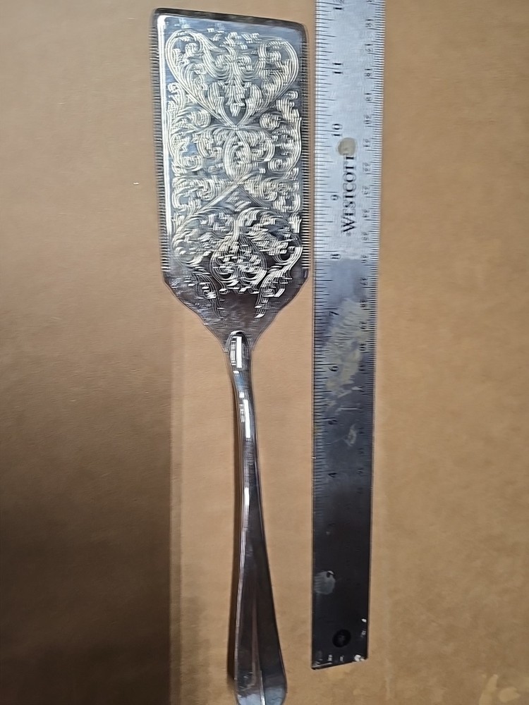 Vintage Engraved Rectangle Cake Slice Server