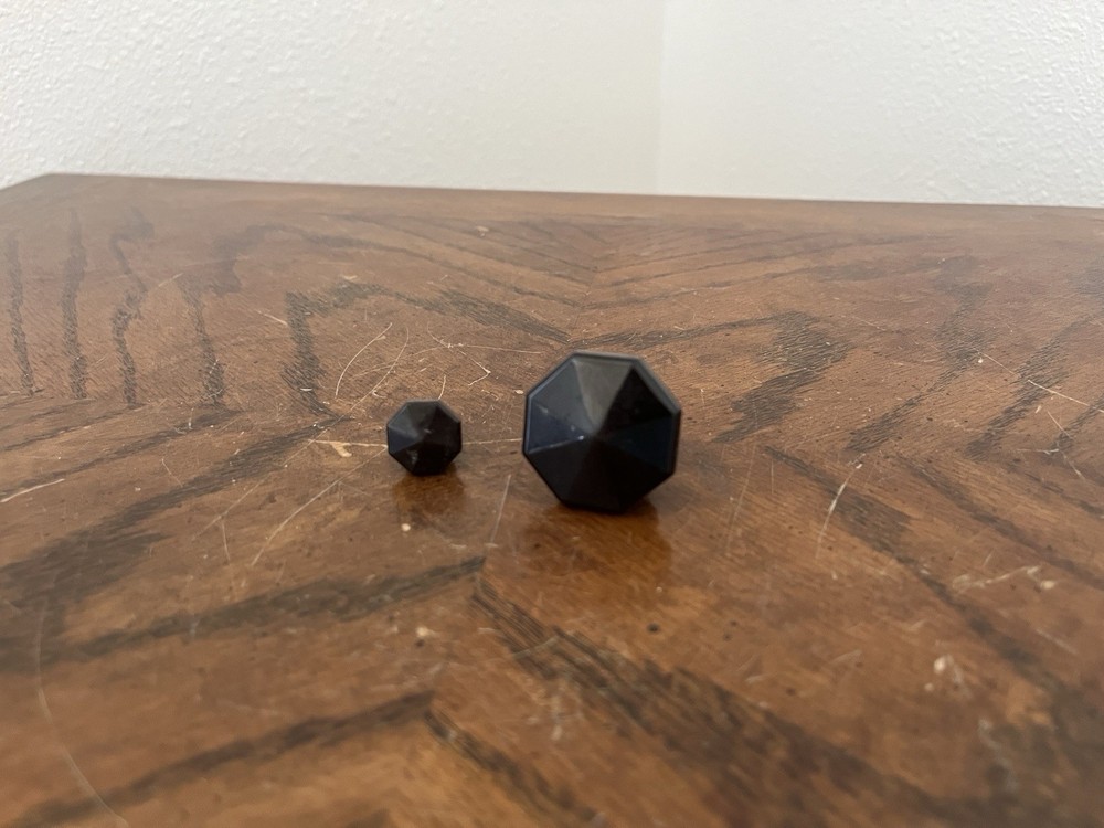 Pair Bakelite Octogonal Sparton Equasonne Radio Knobs