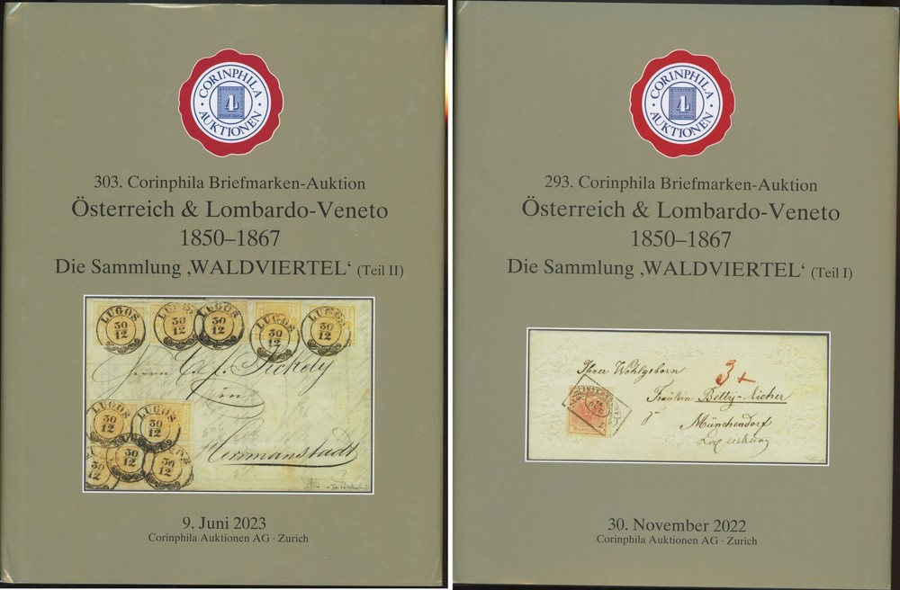 Austria & Lombardy-Venetia 1850-67 Specialized Auction Catalogs Corinphila