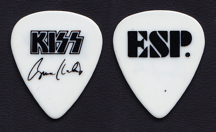 KISS Bruce Kulick Signature ESP White Promotional Guitar Pick - 1990s