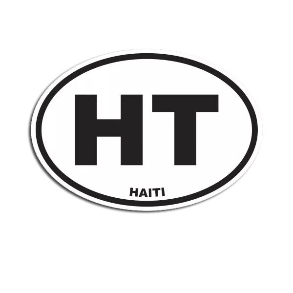 Haiti Oval Sticker