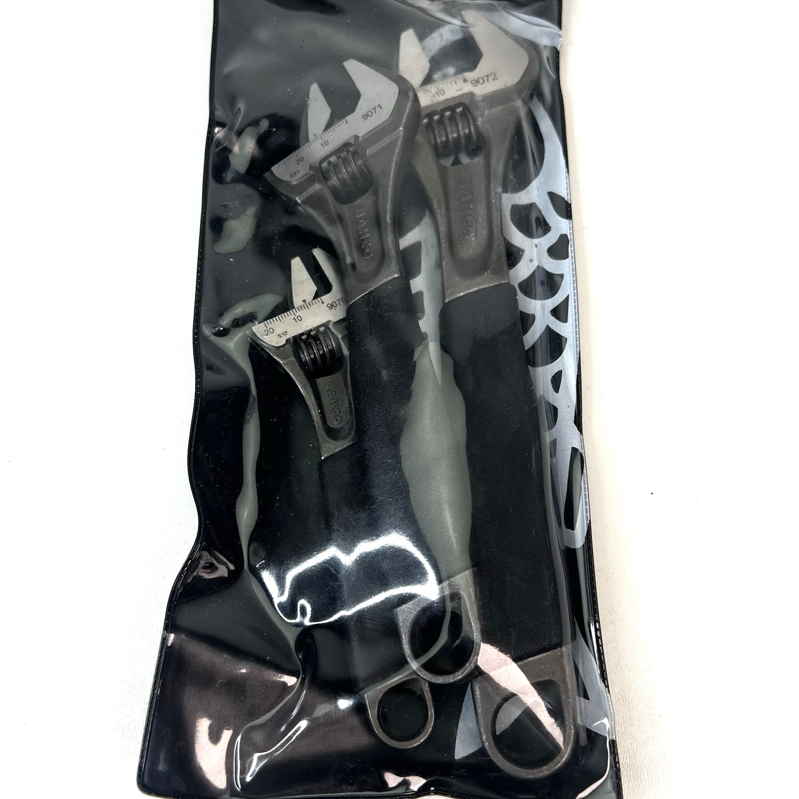 Bahco ADJUST3-90 Adjustable Wrench Set w/ Rubber Handle 6, 8, & 10in.