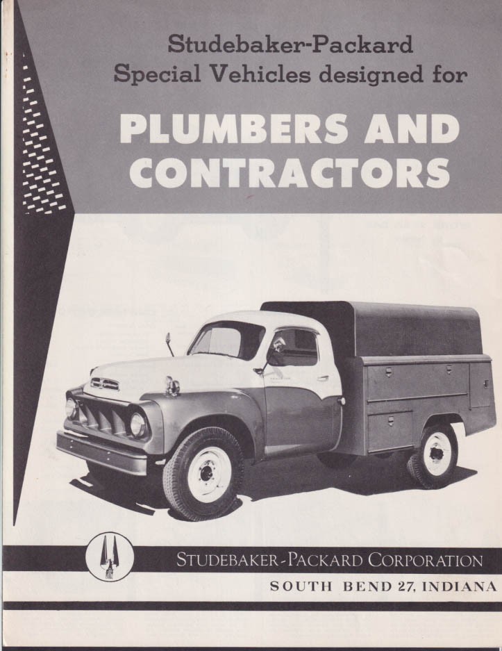 1957 Studebaker Trucks & Panel-Wagon for Plumbers & Contractors sales folder