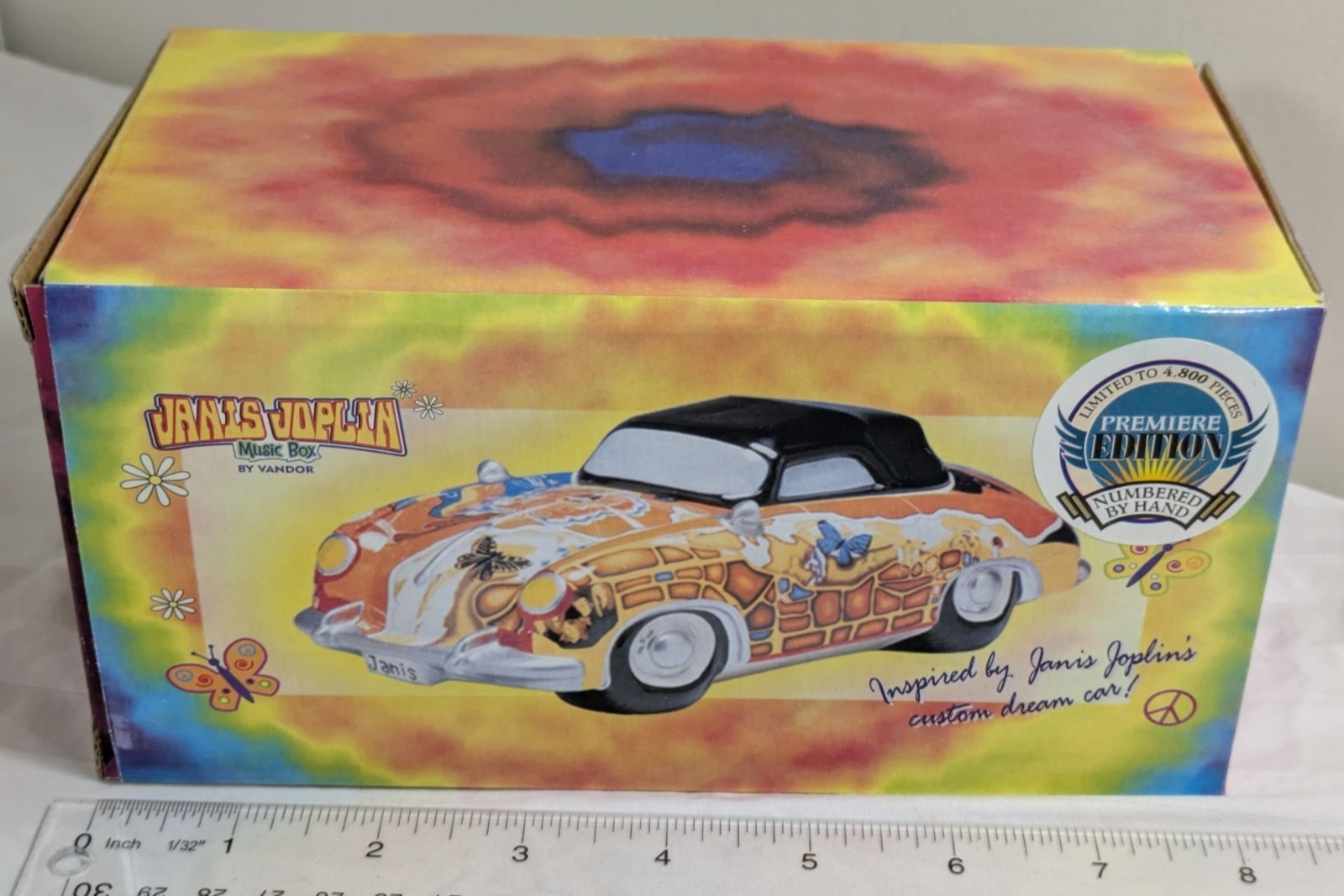 Janis Joplin 1964 356 Porsche Cabriolet Music Box Jar Tune Mercedes Benz Ceramic