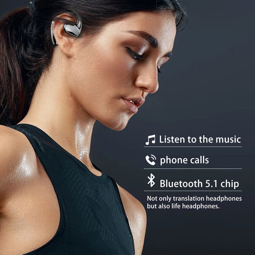 Bluetooth 5.1 144 Language Translator Earbuds Wireless Two Way Translator Device