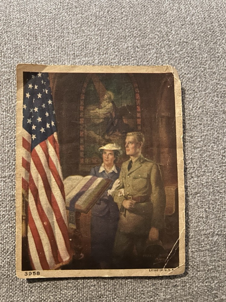 WWII Prayer For Those In Active Service Card