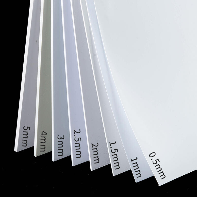 ABS Plastic Sheet Panel White DIY Model Craft 0.5/1/2/3/4/5mm Thick Smooth Plate