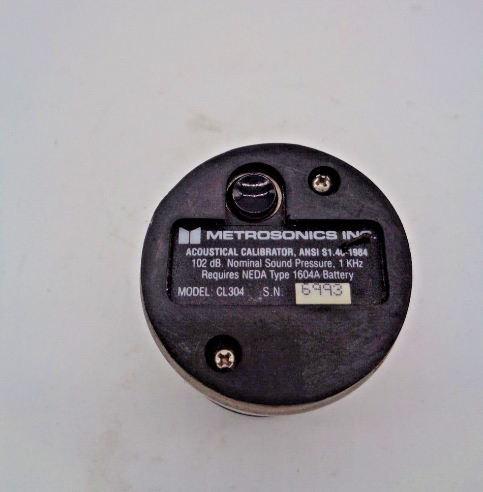 METROSONICS INC CL304 ACOUSTICAL CALIBRATOR