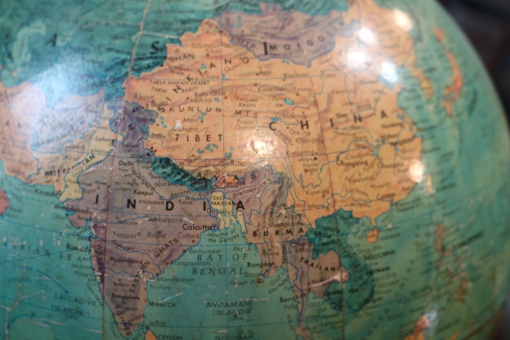 VINTAGE REPLOGLE THREE-D GLOBE 12-INCH