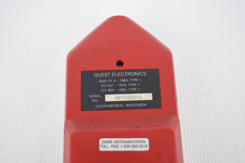Quest 1800 Precision Impulse Integrated Sound Level Meter