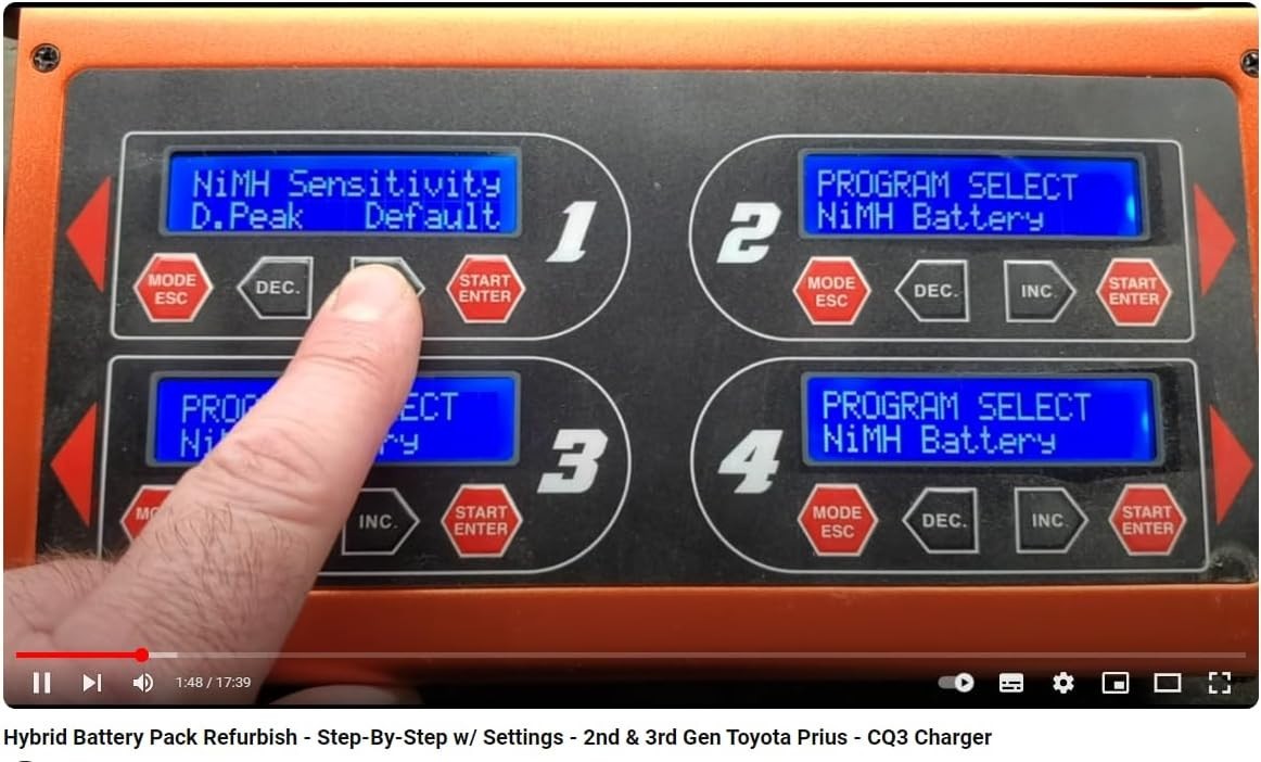 BGUAD CQ3 10A 100W 1-6S 100Wx4/10Ax4 Balance Charger with JST_XH Adapter