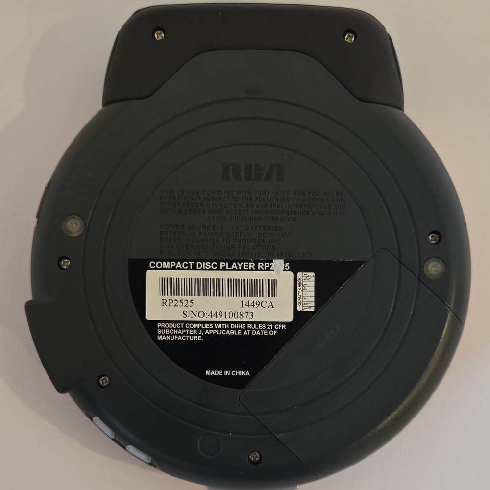 RCA RP2525 Red CD Player For Parts