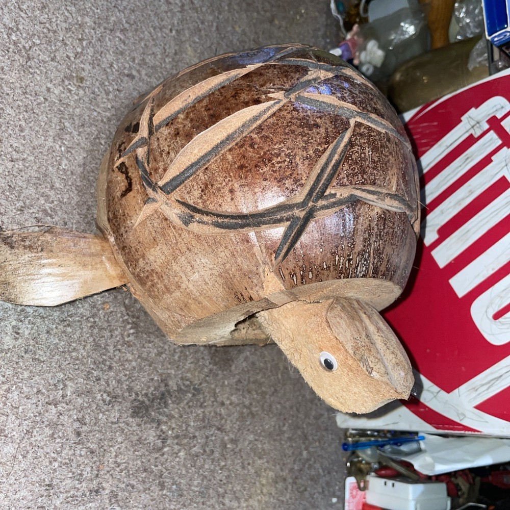 Handcrafted coconut shell Turtle
