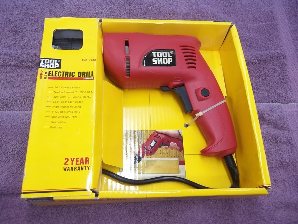 Tool Shop 3/8 Variable Speed Reversible Drill - Brand New (JD-30)
