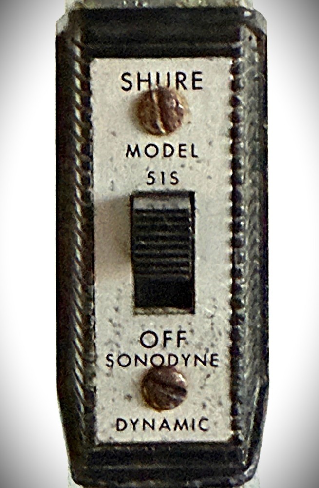 Vintage 1970's Shure 51S Sonodyne Dynamic Microphone, original element, working