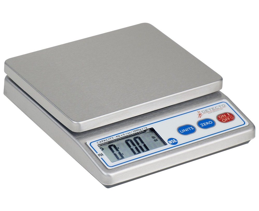 Detecto, PS4, Electronic Portion Scale, 4 lb x 0.1 oz