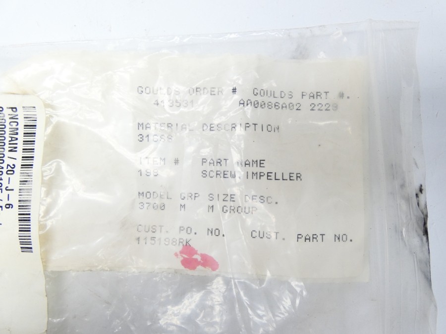 GOULDS PUMP A00086A02-2229 NSNP