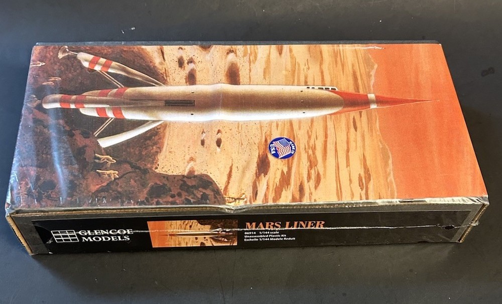 SEALED Glencoe #6914 MARS LINER Model Kit (aka Strombecker Disney Moon Rocket)